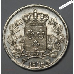 2 Francs 1828 W TTB+/SUP CHARLES X, lartdesgents.fr