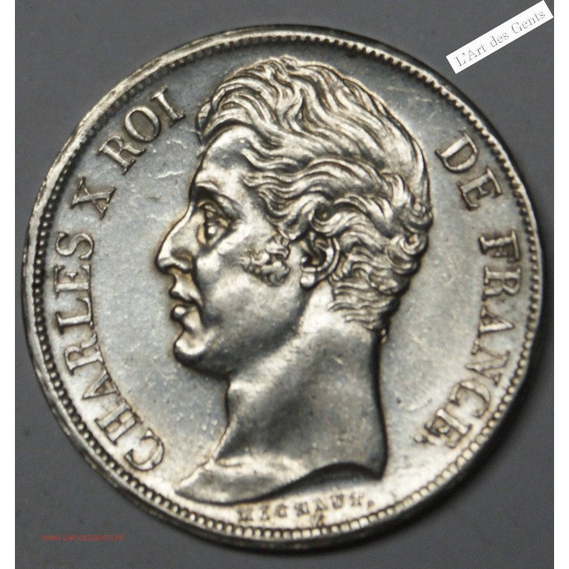2 Francs 1828 W TTB+/SUP CHARLES X, lartdesgents.fr