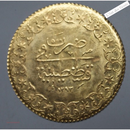Turquie or pure 999/00 Rééd.* 500 kurush 1293/27, lartdesgents.fr