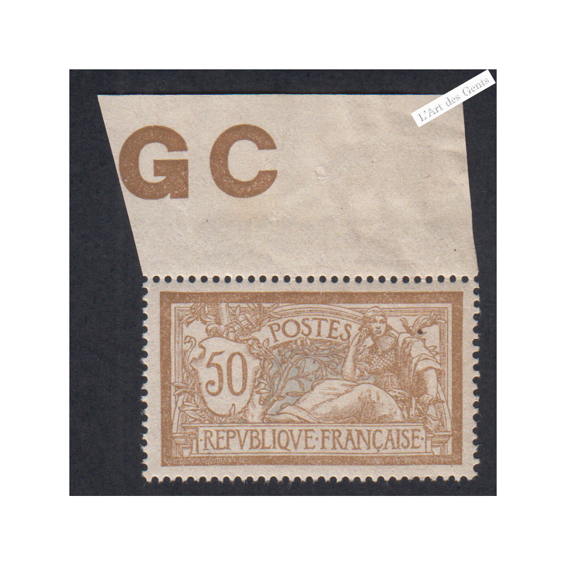 Timbre n°120d, papier GC TBC -  neufs**,  Signé - cote 960 Euros lartdesgents.fr