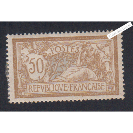 Timbre n°120d, papier GC TBC -  neuf*,  Signé - cote 250 Euros lartdesgents.fr