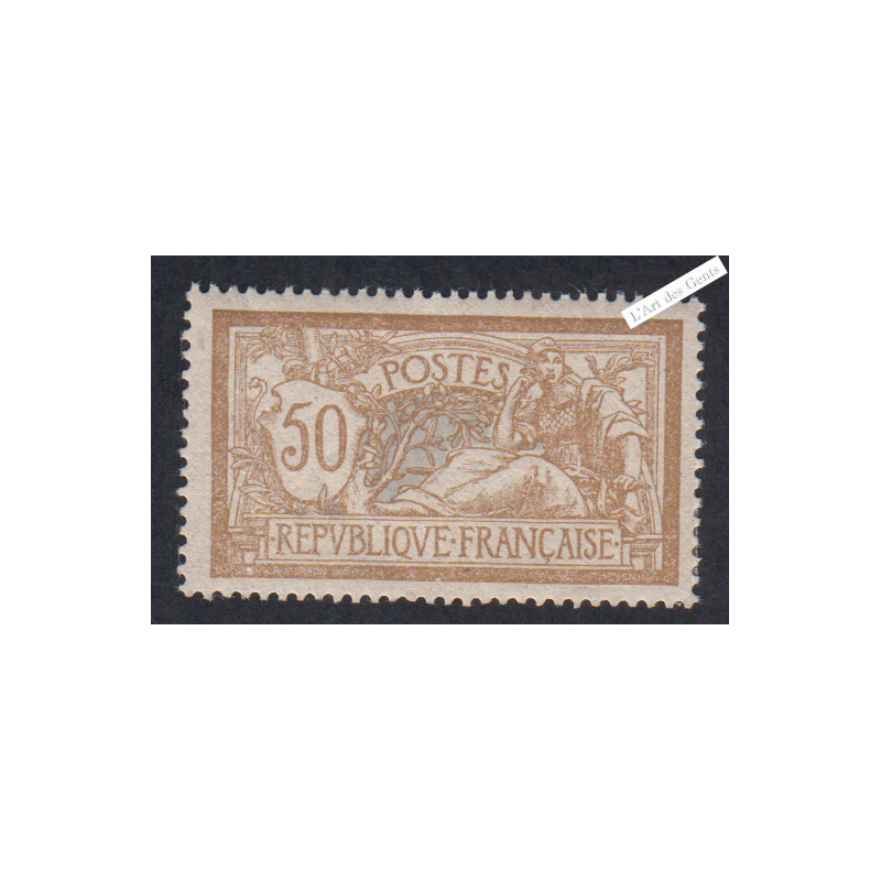 Timbre n°120d, papier GC TBC -  neuf*,  Signé - cote 450  Euros lartdesgents.fr
