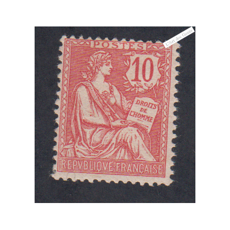 Timbre n°124 - Mouchon retouché - 1902 - Neuf** Signé cote 240 Euros lartdesgents