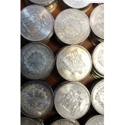 Pièces Françaises  lot de 10 pièces de 50 Francs Hercule 1974 - 1979