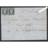 Paire Timbres n°10 sur lettre Oblitération étoile, cote 325 Euros lartdesgents.fr