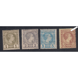 Timbres Monaco n°1 à n°4 - Prince Charles III - Neufs - cote 90 Euros Lartdesgents.fr