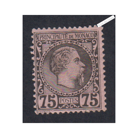 Timbre Monaco n°8 - Prince Charles III - Neuf- cote 150 Euros Lartdesgents.fr