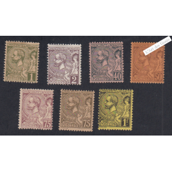 7 Timbres Monaco n°11 à 20 - Prince Albert 1er - Neufs** - cote 195 Euros Lartdesgents.fr