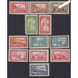 12 Timbres Monaco n°119 à 129 -  Neufs** - cote 294 Euros Lartdesgents.fr