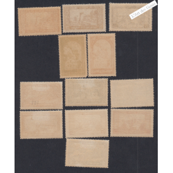 12 Timbres Monaco n°119 à 129 -  Neufs** - cote 294 Euros Lartdesgents.fr