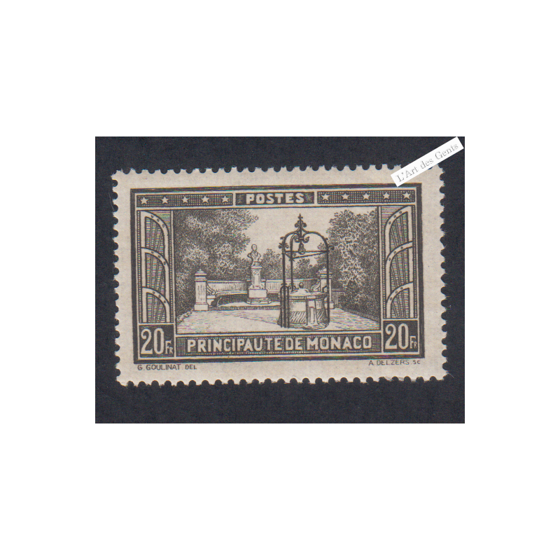 Timbre Monaco n°134 -  Neuf trace de charnière - cote 215 Euros Lartdesgents.fr