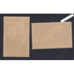 Timbres Monaco n°167 et n°168 -  Neufs** - cote 50 Euros Lartdesgents.fr