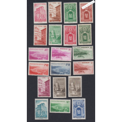 20 Timbres Monaco n°169 à n°183 -  Neufs - cote 50 Euros Lartdesgents.fr