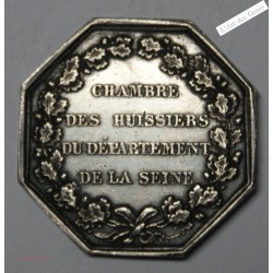 JETON ARGENT CHAMBRE DES HUISSIERS DE DEP. DE LA SEINE, lartdesgents.fr