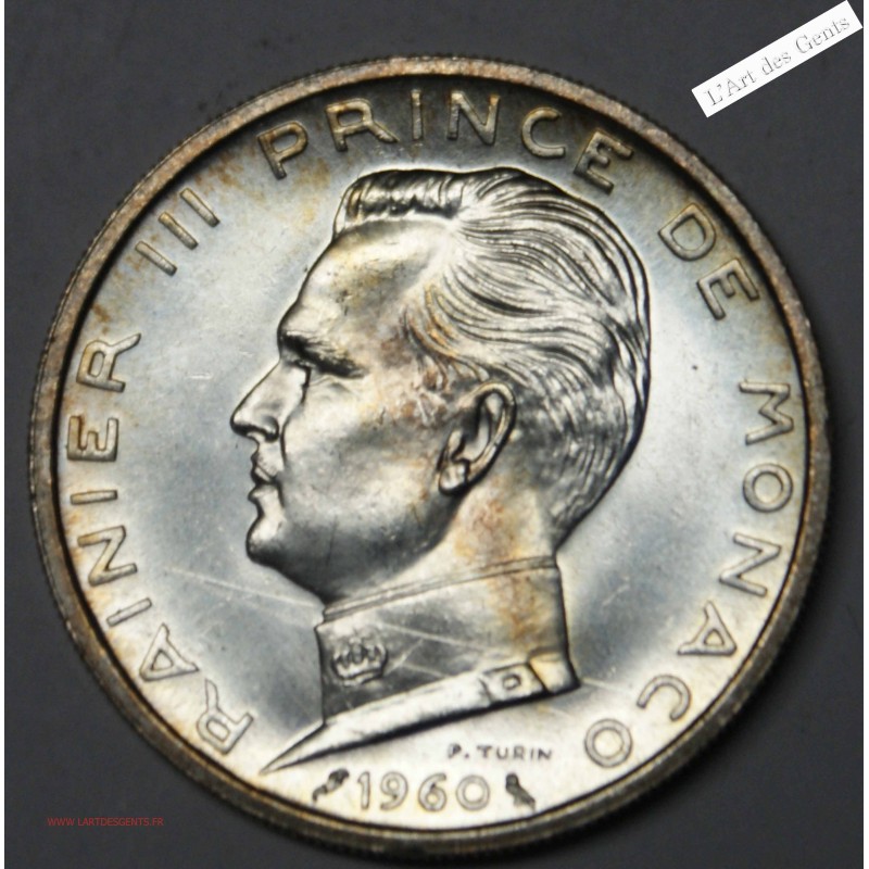 Monaco. 5 Francs 1960. SPL