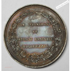 Médaille alliance Franco Belge 1830-1832 Lion -Coq, lartdesgents.fr