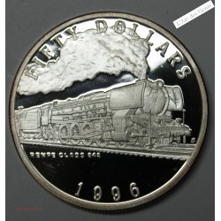 1996 Proof 50$ Renfe class 242 - Marshall Islands , lartdesgents.fr