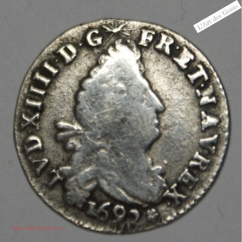 4 Sols aux 2 L 1692  M Toulouse - Louis XIV, lartdesgents.fr