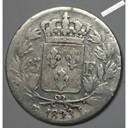 5 francs 1823 L BAYONNE LOUIS XVIII, type BUSTE NU, lartdesgents.fr