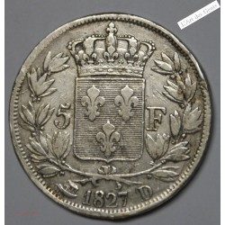 5 francs Charles X, 2e type 1827 Lyon, lartdesgents.fr