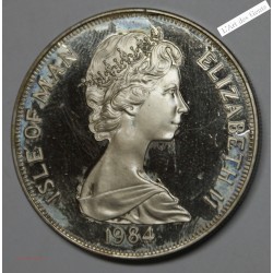1 CROWN 1984 ARGENT - 28g - ISLE OF MAN, lartdesgents.fr