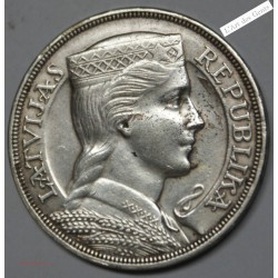 Lettonie 5 lati 1931 Argent ARGENT - 25g - Latvia, lartdesgents.fr
