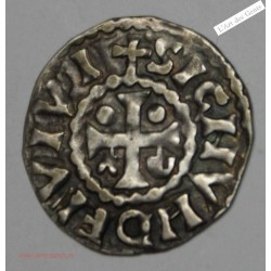 Comté du Maine, denier au type d'Herbert immobilisé (1014-1246), lartdesgents.fr