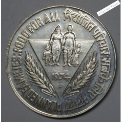 République d'Inde, 50 Rupees, 1974, Mumbai, Bombay, lartdesgents.fr