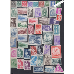 lot 52 Timbres Monaco n°249 à n°300 - année 1943 à 1946 - Neufs** - cote 97 Euros - Lartdesgents.fr