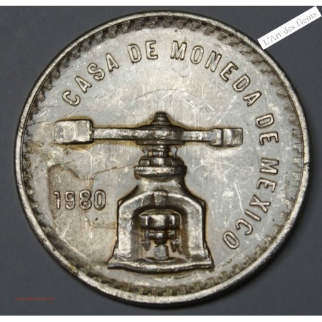 Once d'argent 1980 Mexico Casa de la moneda , lartdesgents.fr