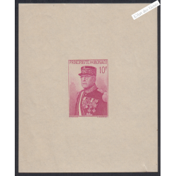 Bloc Monaco n°1 - année 1938 - Neuf** - cote 225 Euros - Lartdesgents.fr