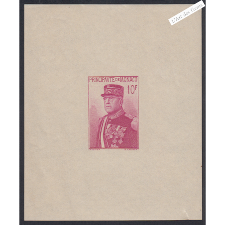 Bloc Monaco n°1 - année 1938 - Neuf** - cote 225 Euros - Lartdesgents.fr