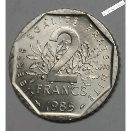 2 Francs 1985 Semeuse SPL, lartdesgents.fr