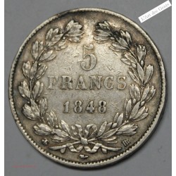 5 Francs 1848 BB STRASBOURG - LOUIS PHILIPPE, lartdesgents.fr