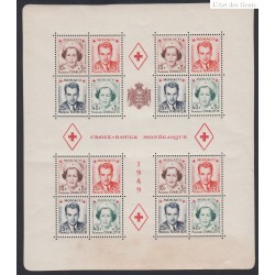 Bloc n°3A Monaco 1949  - Cote 480 Euros Neuf** Lartdesgents.fr