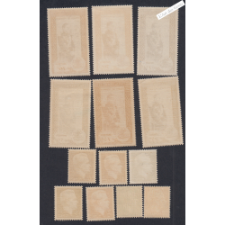 13 Timbres Monaco n°338 à n°350 - Année Complète1950 - Neufs** Cote 90 Euros - Lartdesgents.fr