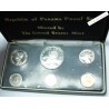 Coffret du Panama 1973 Proof Set with Silver Balboa BU, lartdesgents.fr