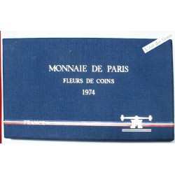 Coffret 1 c. à 50 frs., 1974 Monnaie de Paris, FDC, lartdesgents.fr