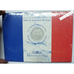 Coffret 1 c. à 20 frs., 1999 Monnaie de Paris, BU, FDC, (2) lartdesgents.fr