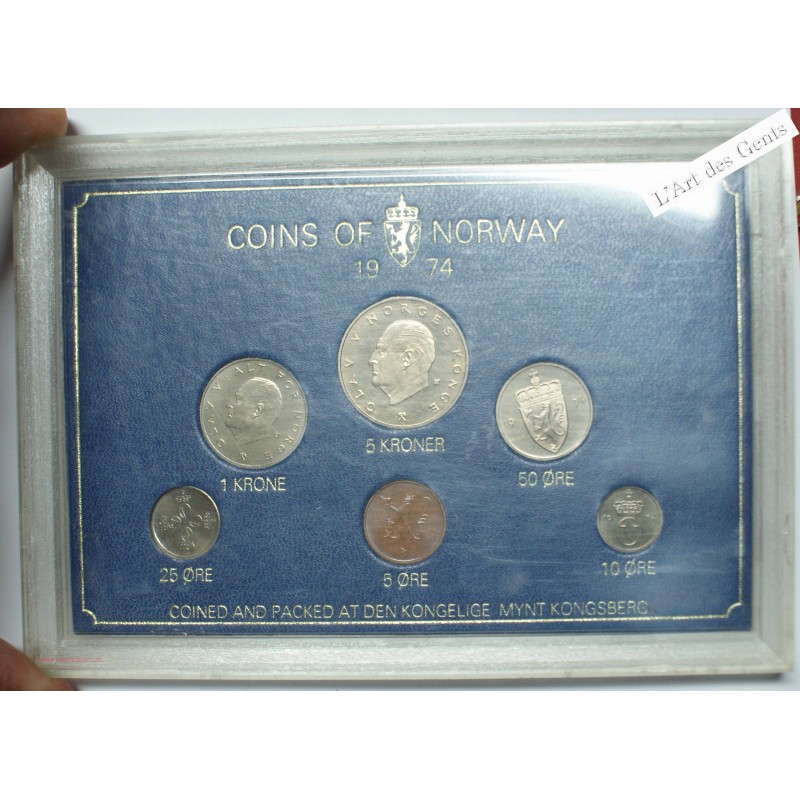 1974 Norway Coin Set, lartdesgents.fr
