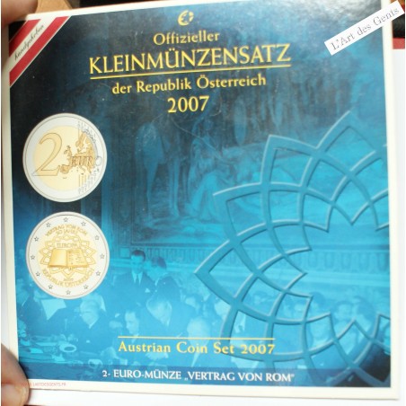 COFFRET BU - 1cents à 2€  2007 - AUSTRIA - OSTERREICH, lartdesgents.fr