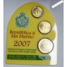Blister FDC - 10, 20 cents, 2€  2007 - SAN MARINO, lartdesgents.fr