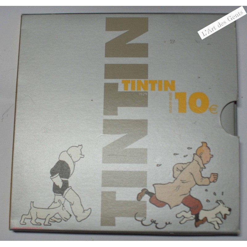 10€ TINTIN 1929-2004 BELGIQUE, lartdesgents.fr