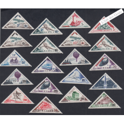20 Timbres Monaco n°453 à 472 - Année 1956 - Neufs** Cote 150 Euros - Lartdesgents.fr