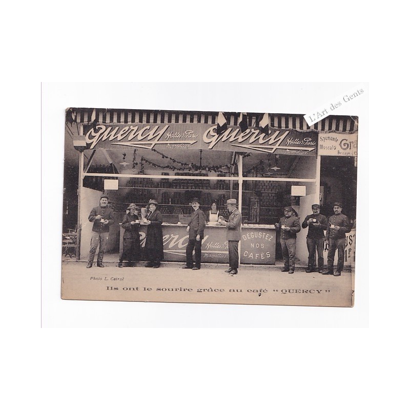 CPA 34 MONTPELLIER - Très rare et Belle carte - Le Meilleur Café c'est Quercy - Belle publicité, lartdesgents.fr