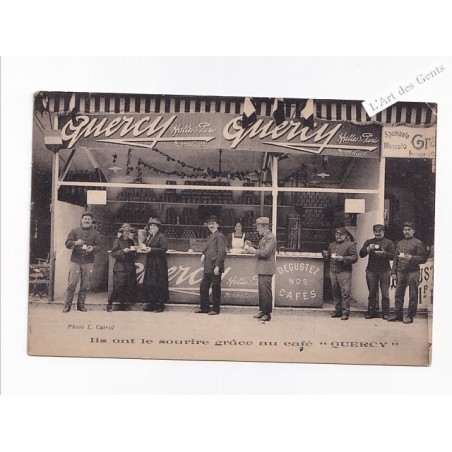 CPA 34 MONTPELLIER - Très rare et Belle carte - Le Meilleur Café c'est Quercy - Belle publicité, lartdesgents.fr