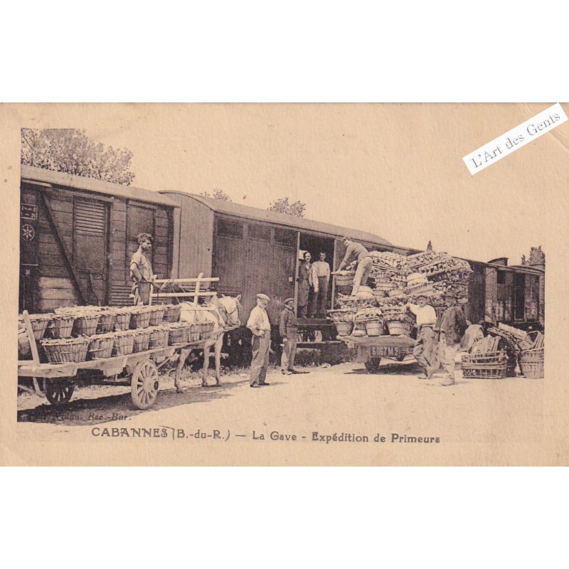 cpa 13 CABANNES - La Gave - Expéditions primeurs