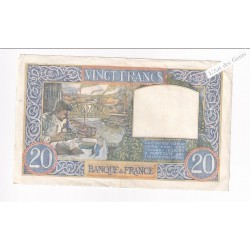 20 Francs Science et Travail 17-7-1941 p/sup,  France  , lartdesgents.fr