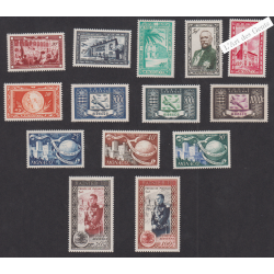 14 Timbres Poste Aérienne Monaco n°36 à 50  Année1949-1950 - cote 323 Euros lartdesgents.fr