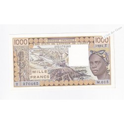 TOGO 1000 francs 1986 N° M.015 370465 BCEAO P807Tg, lartdesgents.fr